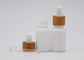 Weiße Glasporzellan-Aromatherapie füllt 30ml mit weißem Bambustropfenzähler ab